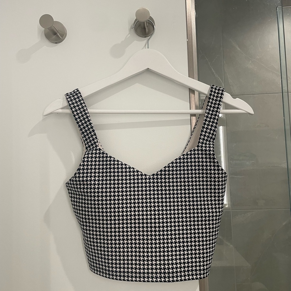 Abercrombie Houndstooth Sports Bra Size Small